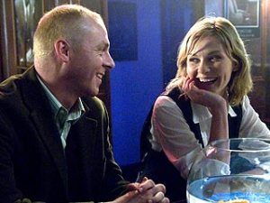 Simon Pegg and Kirsten Dunst have "a shared moment" in the wimpy "How to Lose Friends."